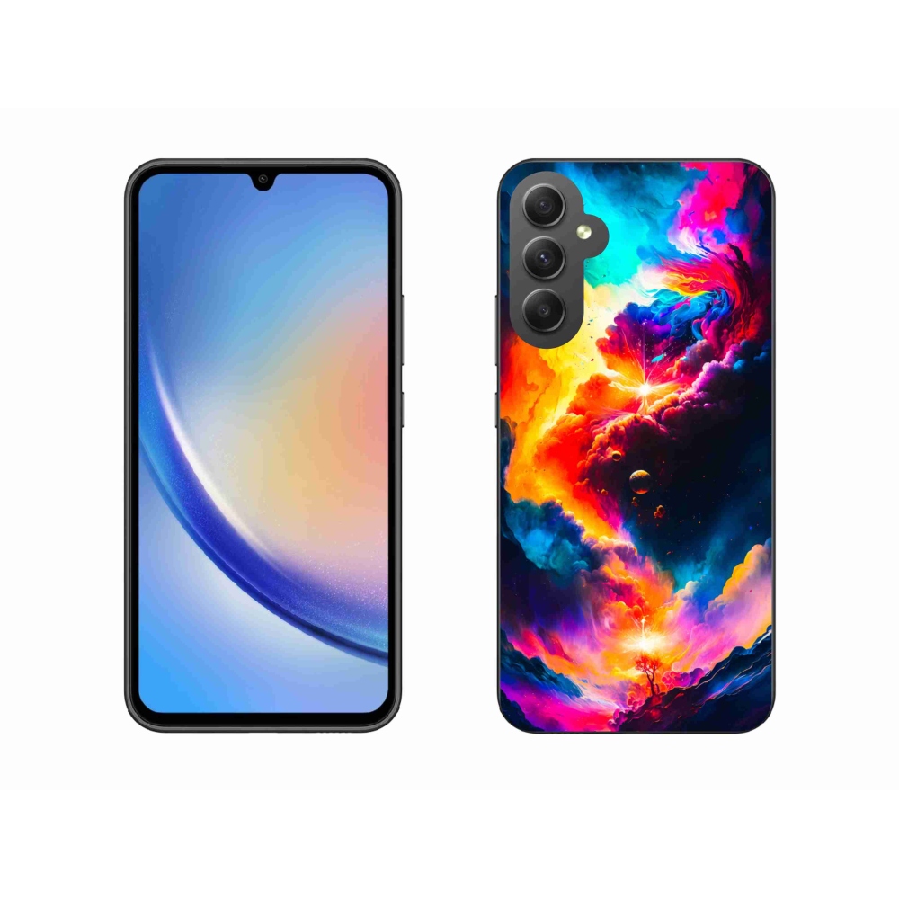 Gelový kryt mmCase na Samsung Galaxy A34 5G - abstraktní motiv