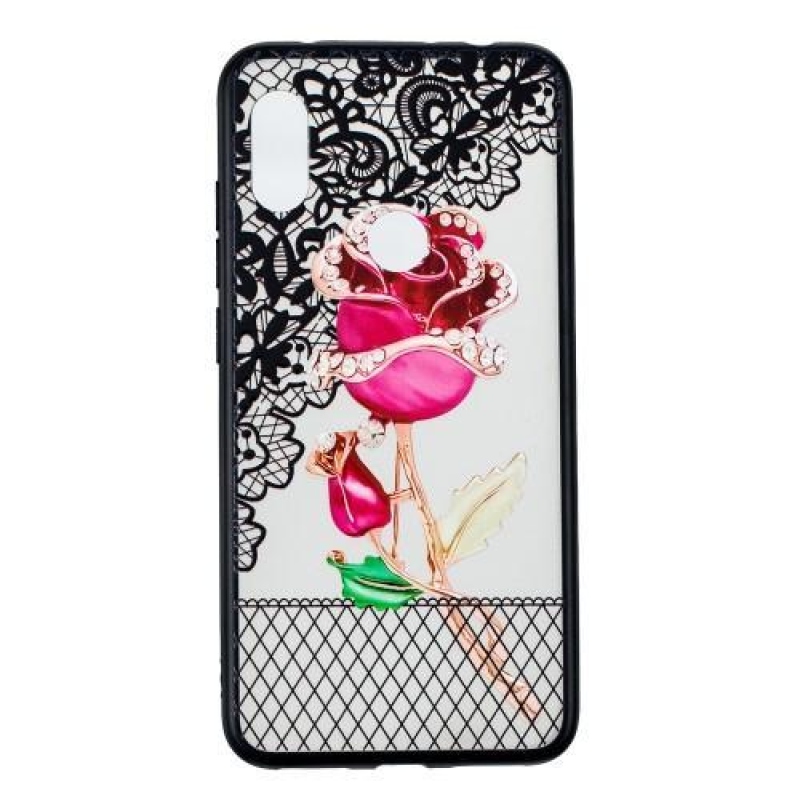 Lace silikonový obal pro Xiaomi Redmi Note 6 Pro - růže