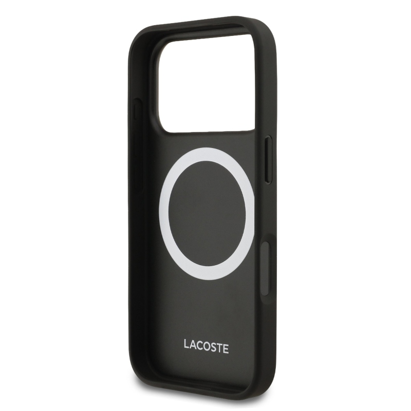 Lacoste Iconic Petit Pique MagSafe Zadní Kryt + Peněženka pro iPhone 18 Pro Black