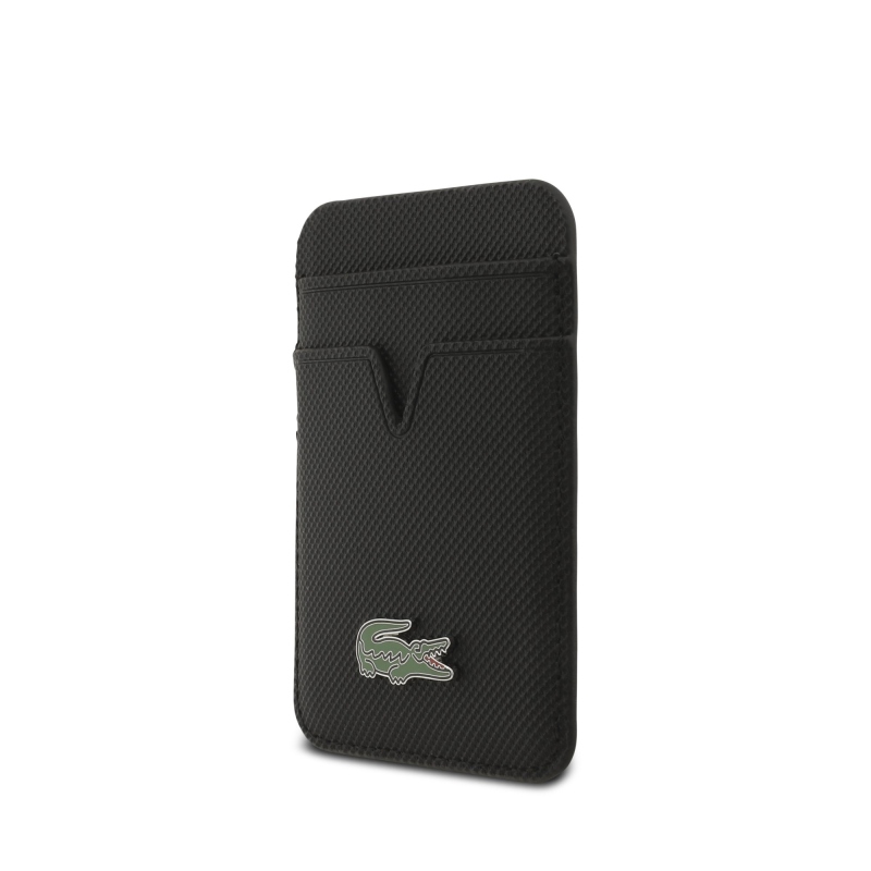 Lacoste Iconic Petit Pique MagSafe Zadní Kryt + Peněženka pro iPhone 18 Pro Black