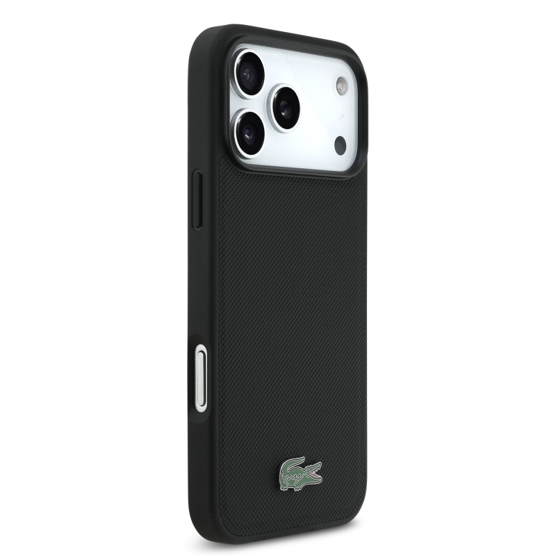 Lacoste Iconic Petit Pique MagSafe Zadní Kryt + Peněženka pro iPhone 18 Pro Max Black