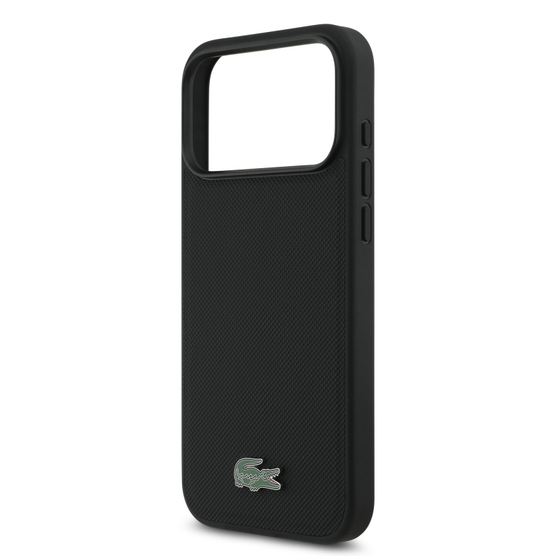 Lacoste Iconic Petit Pique MagSafe Zadní Kryt + Peněženka pro iPhone 18 Pro Max Black