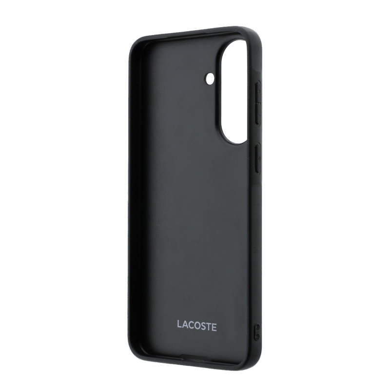 Lacoste Iconic Petit Pique Woven Logo MagSafe Zadní Kryt pro Samsung Galaxy A57 Black