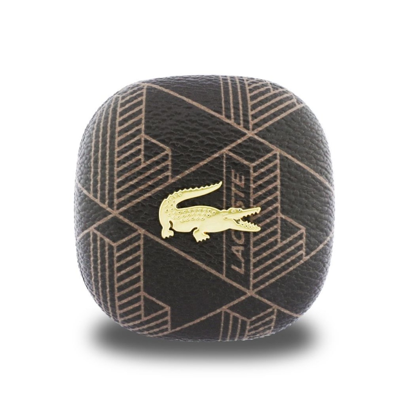Lacoste Monogram Blend ANC/ENC TWS Bezdrátová Sluchátka Brown