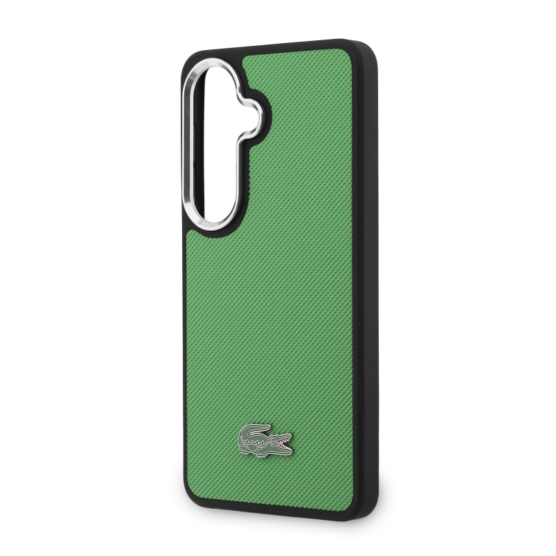 Lacoste Petit Pique Metal Logo Magnetic Zadní Kryt pro Samsung Galaxy S26 Estragon Green