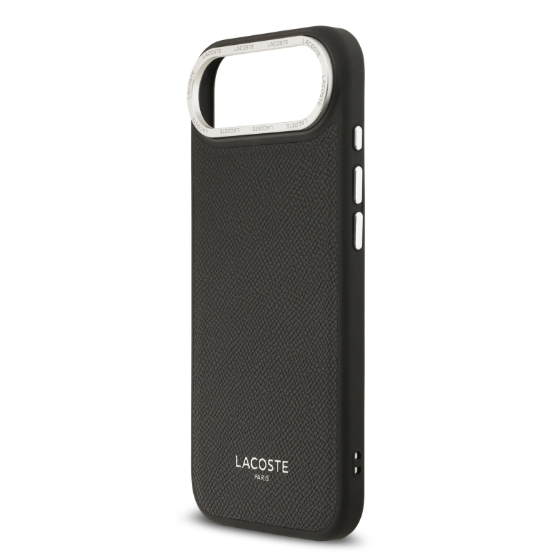 Lacoste PU Leather Champs Elysees MagSafe Zadní Kryt pro iPhone Air Black