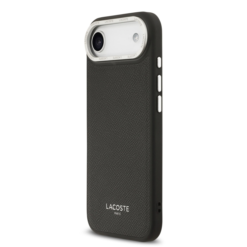 Lacoste PU Leather Champs Elysees MagSafe Zadní Kryt pro iPhone Air Black