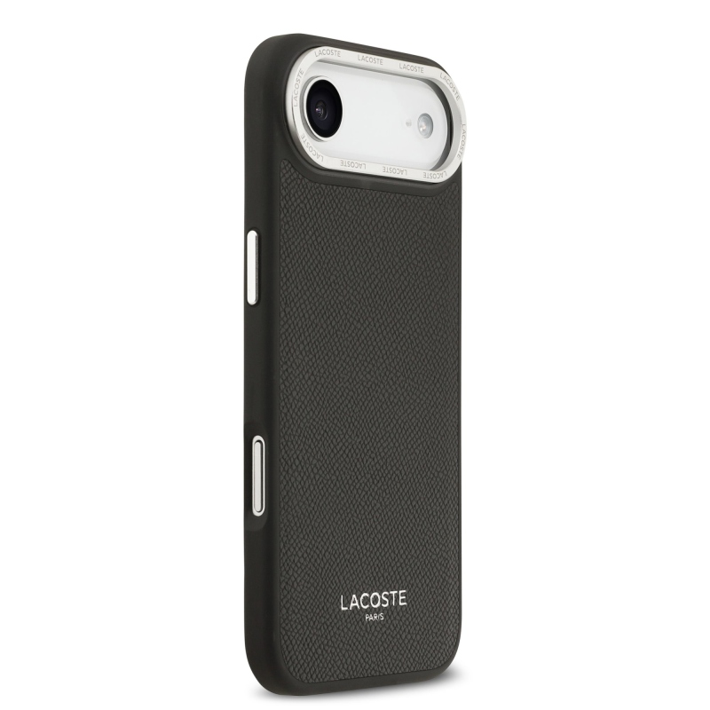 Lacoste PU Leather Champs Elysees MagSafe Zadní Kryt pro iPhone Air Black