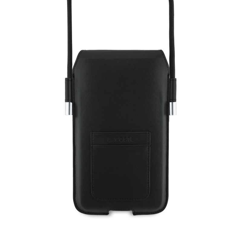 Lacoste PVC Blend Monogram Kapsa na Telefon XL Black