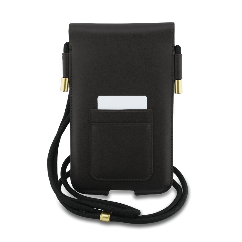 Lacoste PVC Blend Monogram Metal Logo Kapsa na Telefon XL Brown