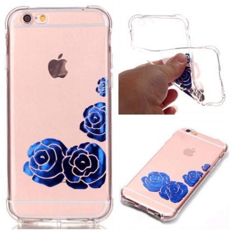 Lacq flexibilní gelový obal na iPhone 6 a iPhone 6s - květiny