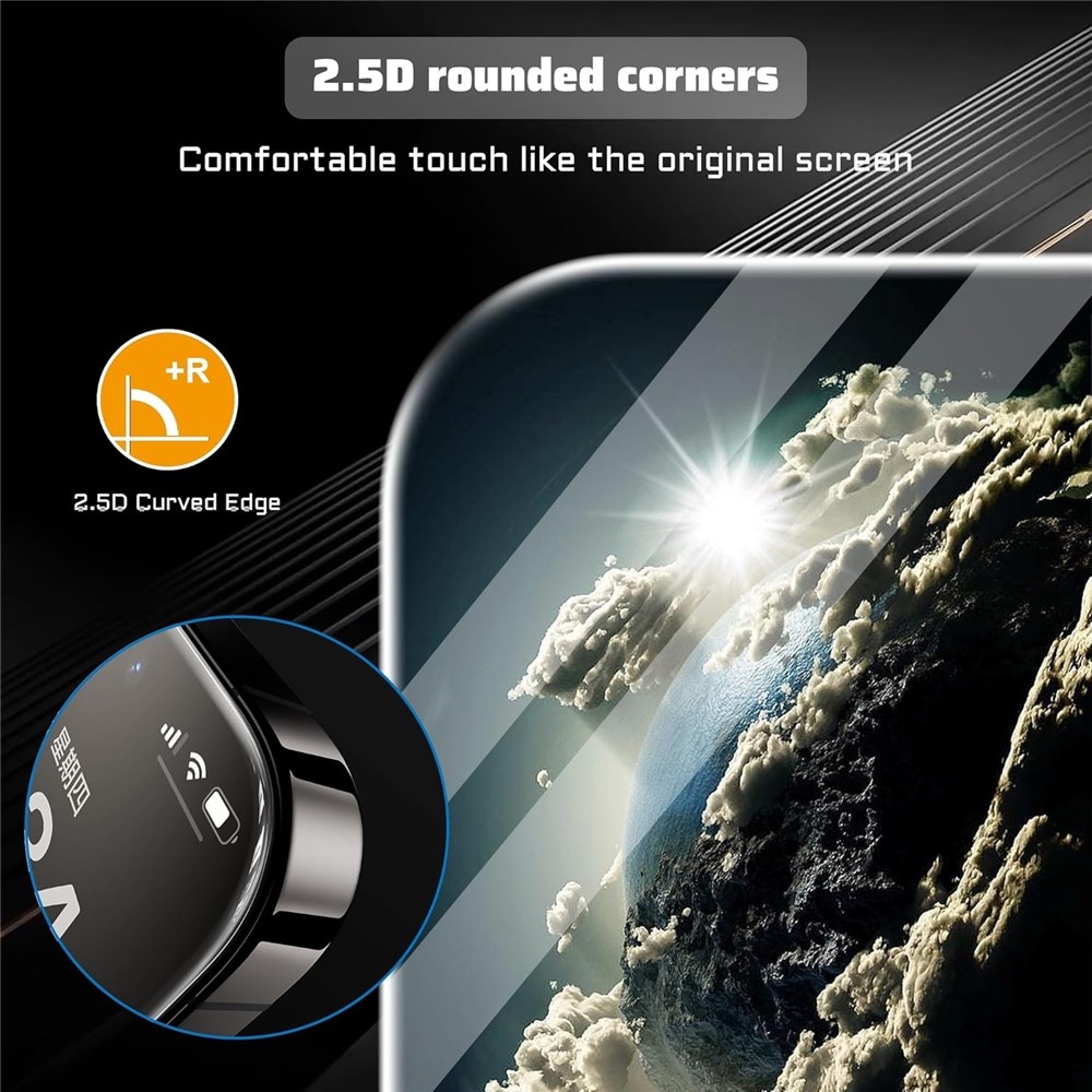 Arc průhledný gelový obal + 2.5D tvrzené sklo na Samsung Galaxy S25 FE - průhledný