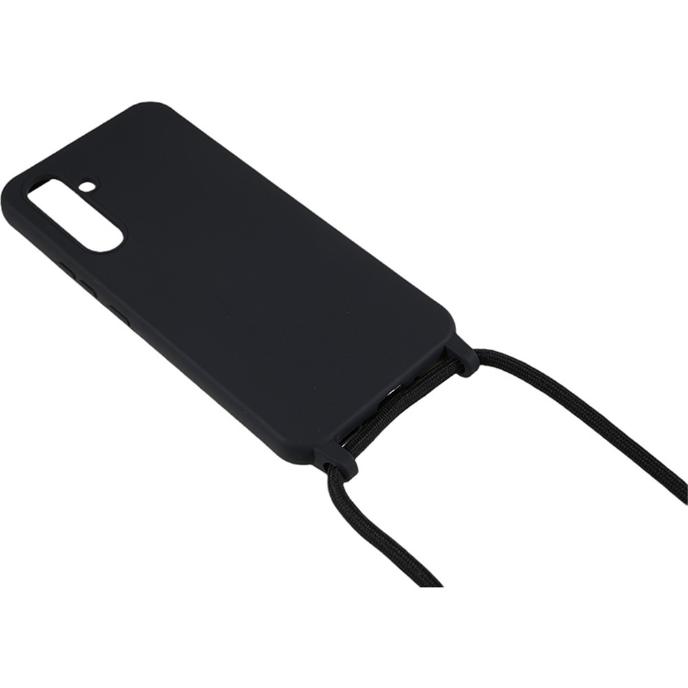 Lany gelový obal se šňůrkou na Samsung Galaxy S26 FE - černý