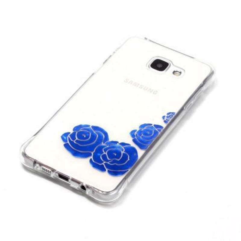 Laque gelový obal na mobil Samsung Galaxy A3 (2016) - modré růže