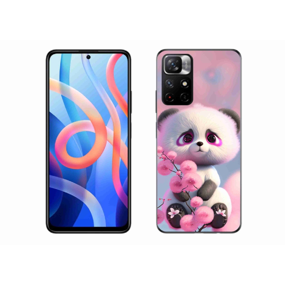 Gelový kryt mmCase na Xiaomi Redmi Note 11S 5G - roztomilá panda 1