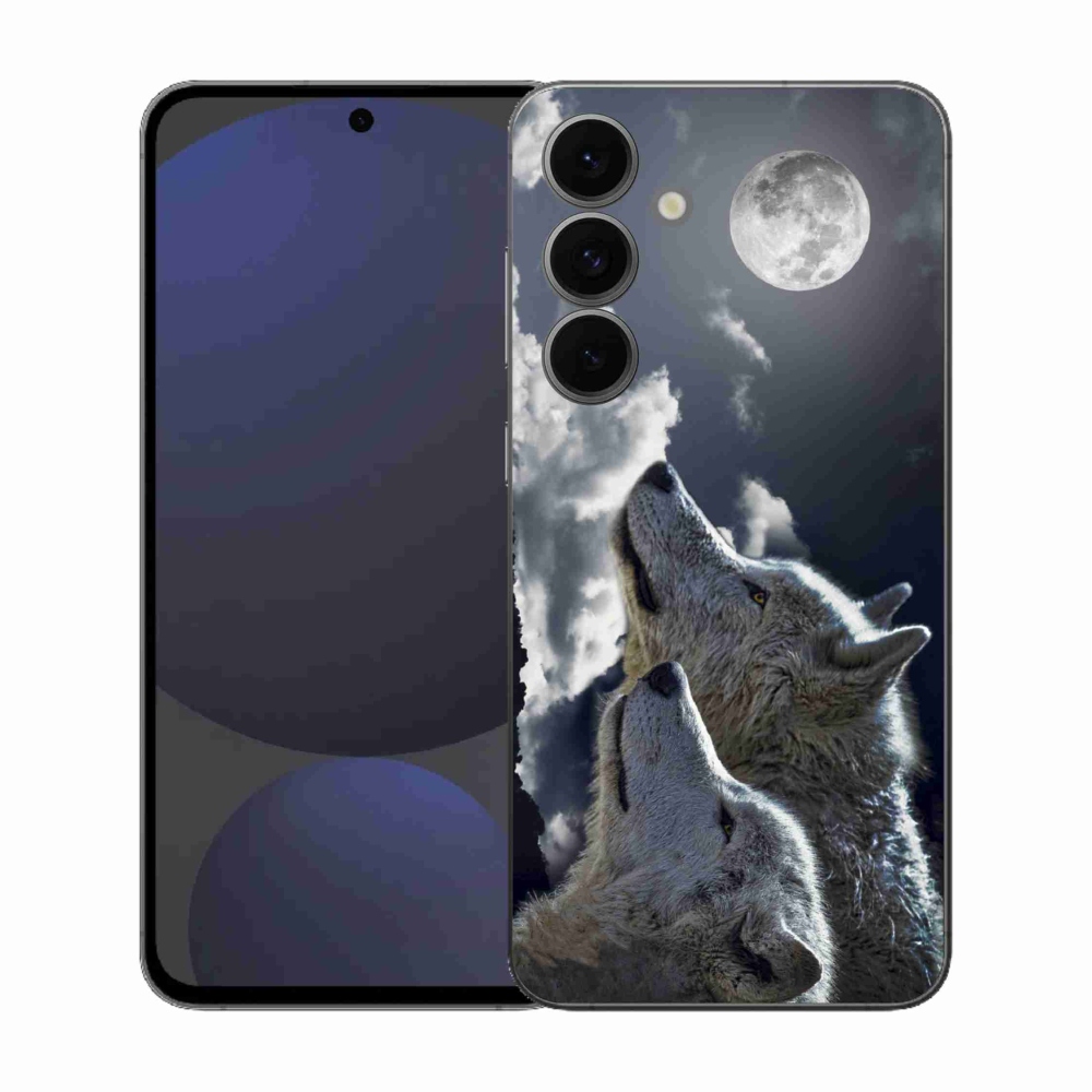 Gelový kryt mmCase na Samsung Galaxy S25 FE - vlci