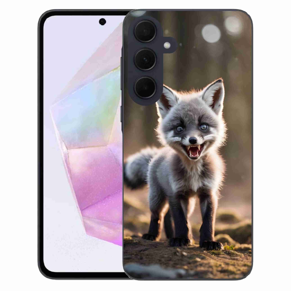 Gelový kryt mmCase na Samsung Galaxy A35 5G - rozzuřená liška