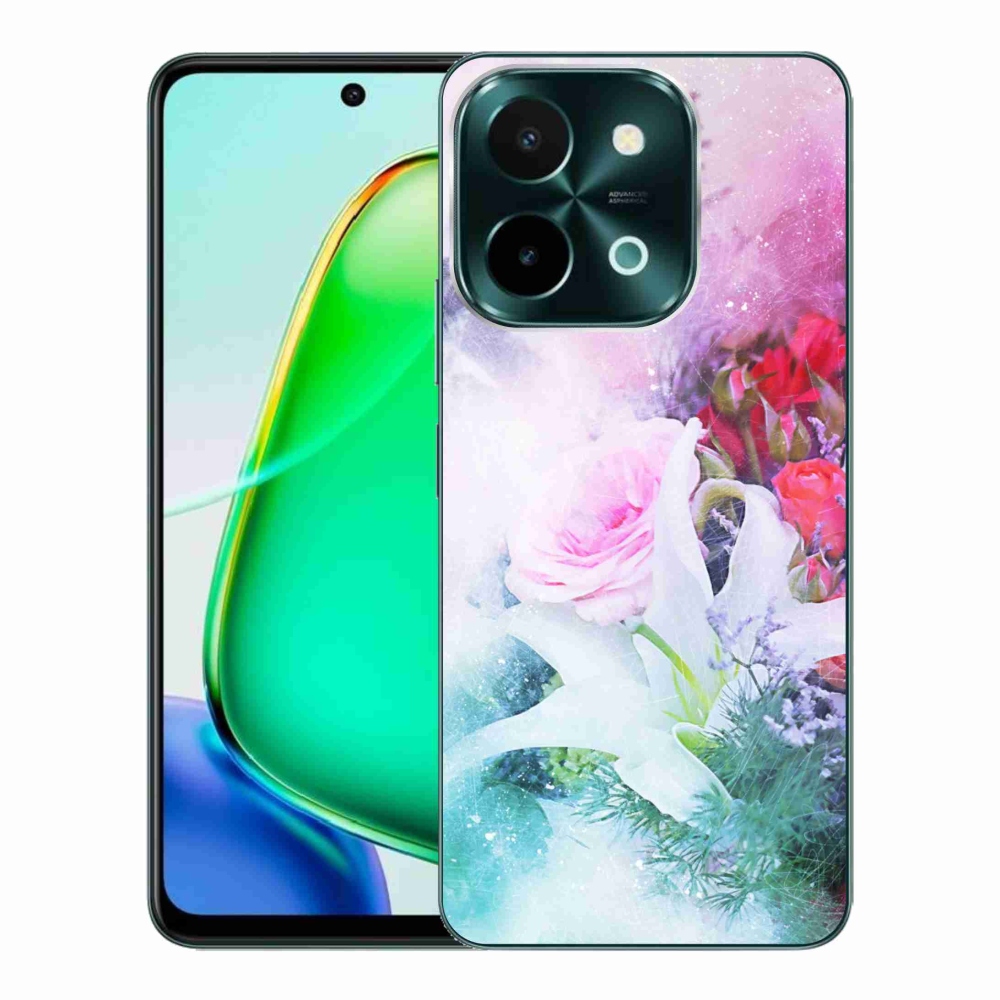 Gelový kryt mmCase na Vivo Y28 - květiny 4