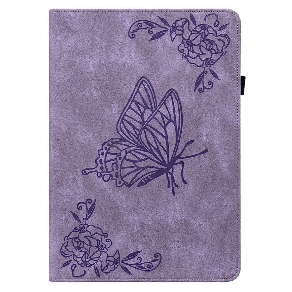 Imprint zavírací pouzdro na Lenovo Tab M10 5G - fialové