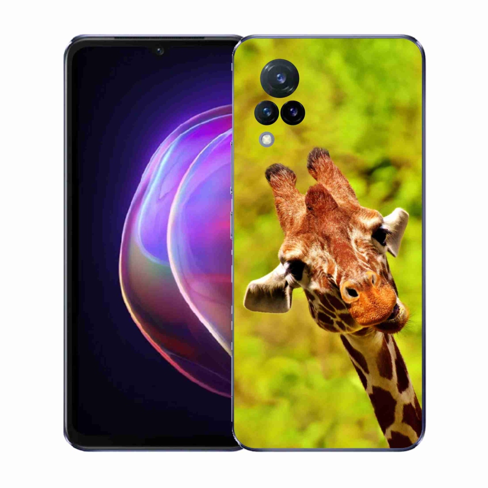 Gelový kryt mmCase na Vivo V21 4G/5G - žirafa
