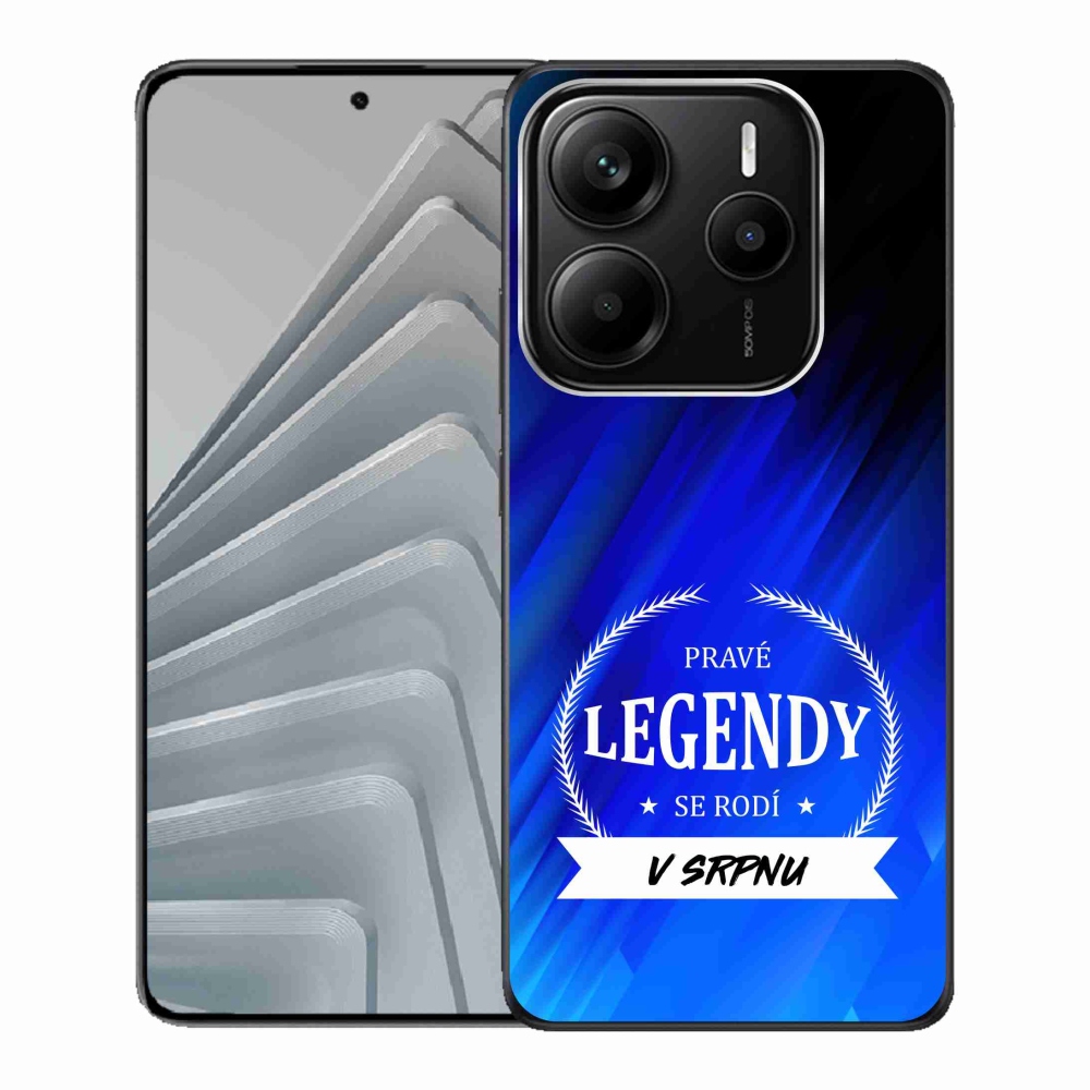 Gelový kryt mmCase na Xiaomi Redmi Note 14 5G - legendy v srpnu modré pozadí