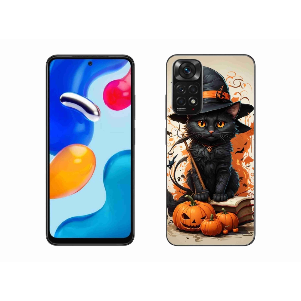 Gelový kryt mmCase na Xiaomi Redmi Note 11S 4G - kocour čaroděj
