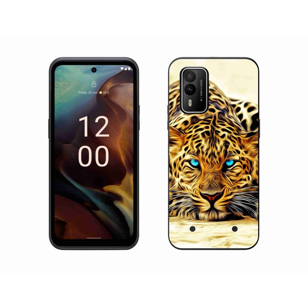 Gelový kryt mmCase na Nokia XR21 - kreslený tygr