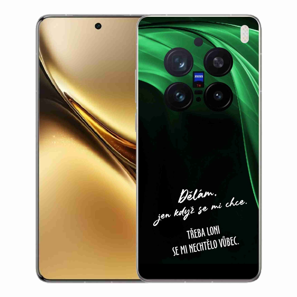 Gelový kryt mmCase na Vivo X200 Pro 5G - vtipný text 12 černé pozadí