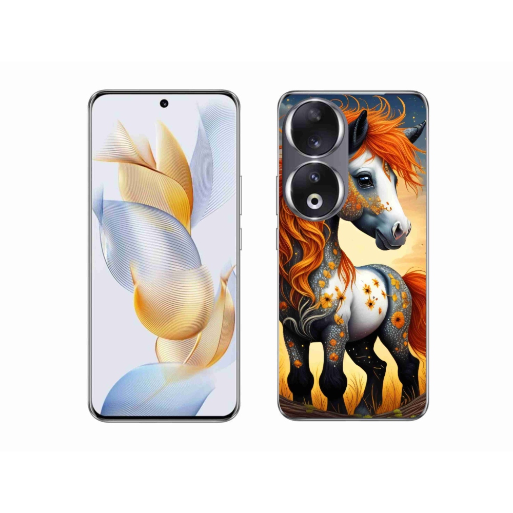 Gelový kryt mmCase na Honor 90 - barevný poník