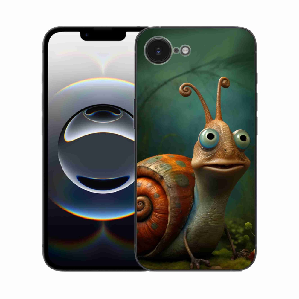 Gelový kryt mmCase na iPhone 16e - šnek