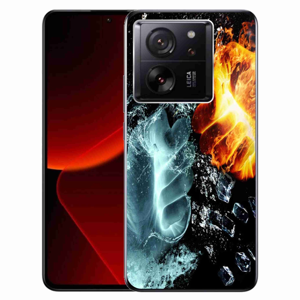 Gelový kryt mmCase na Xiaomi 13T/13T Pro - voda a oheň