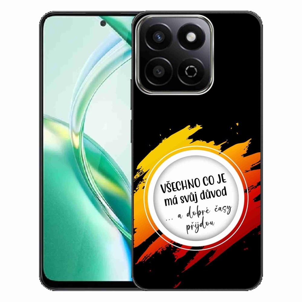 Gelový kryt mmCase na Honor 200 Smart 5G - citát 3 černé pozadí