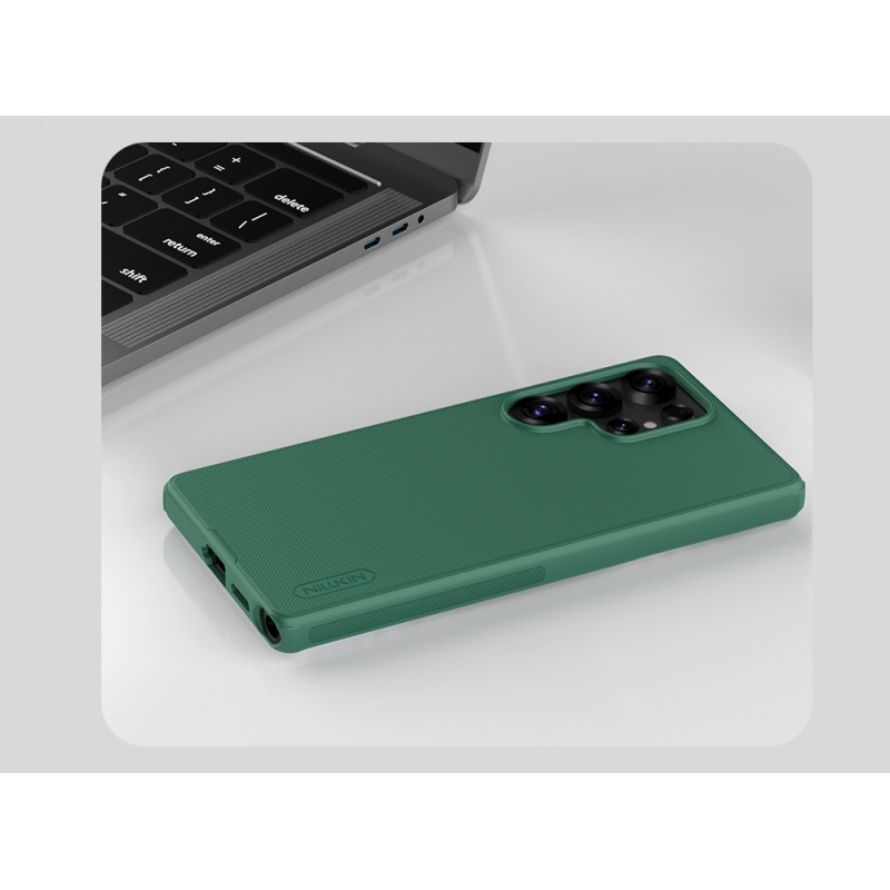 Nillkin Super Frosted PRO Zadní Kryt pro Samsung Galaxy S25 Ultra Dark Green