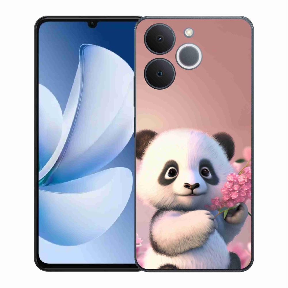 Gelový kryt mmCase na Realme Note 70T - roztomilá panda