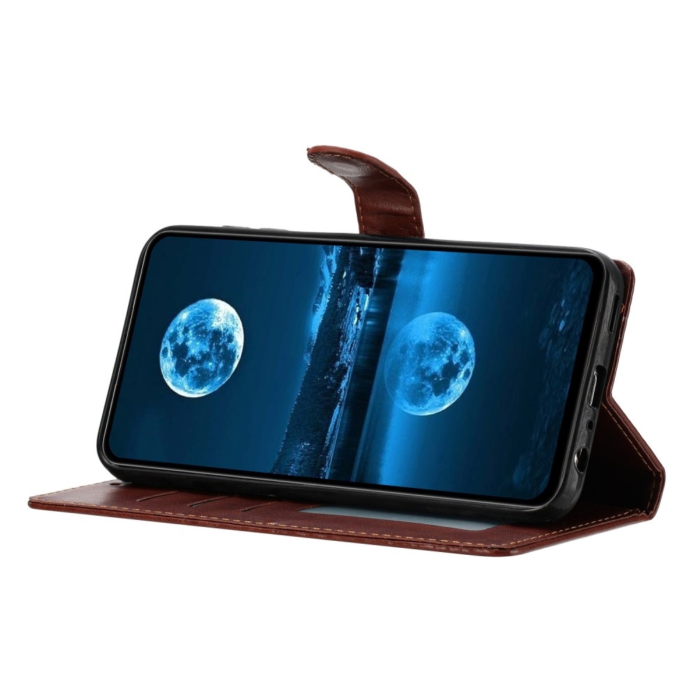 Clots knížkové pouzdro na Samsung Galaxy S25 Edge - hnědé