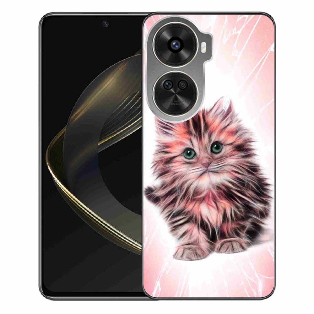 Gelový kryt mmCase na Huawei Nova 12 SE - roztomilé kotě