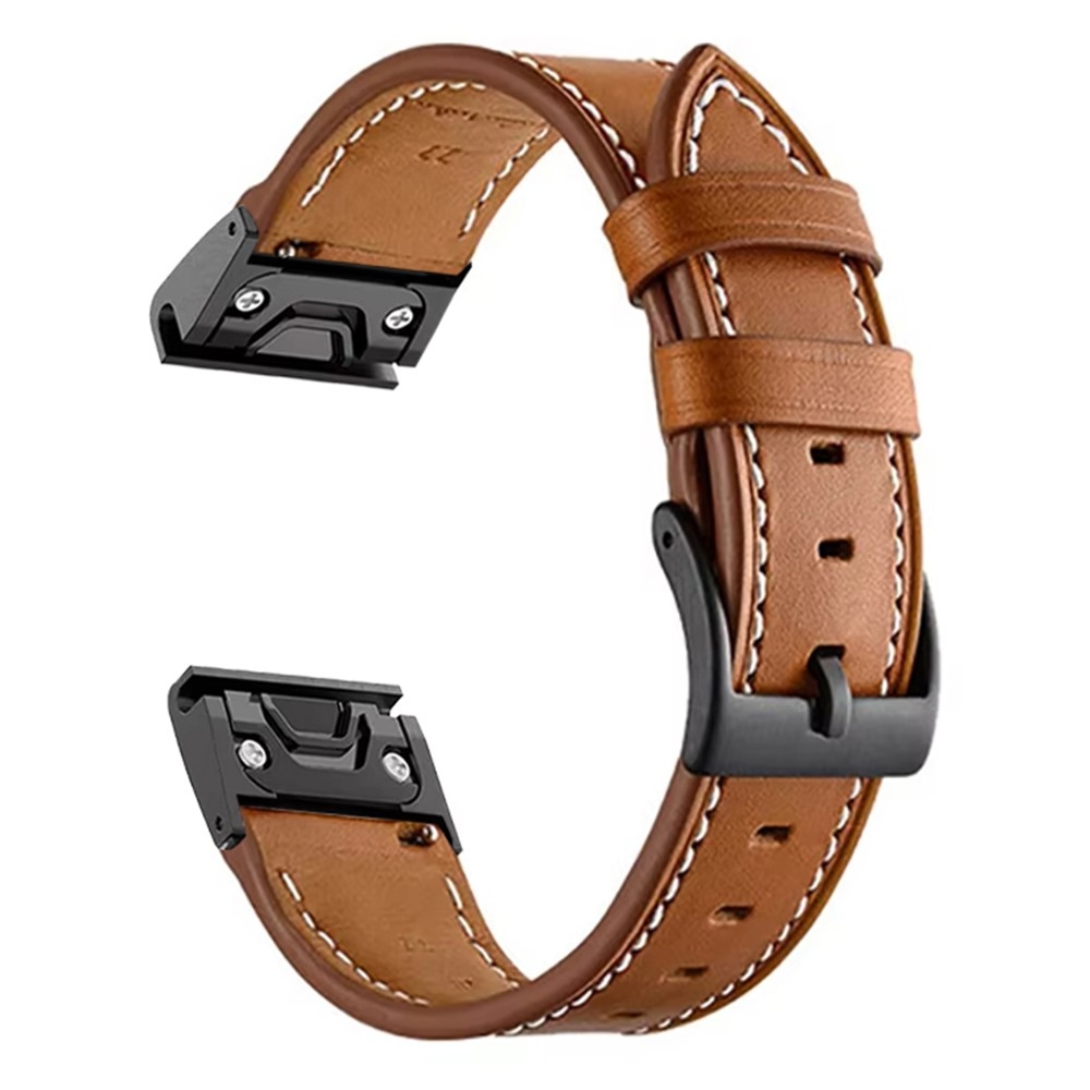 Leathe koženkový řemínek na Garmin Fenix 8 Pro 47mm/Fenix 8 47mm - hnědý