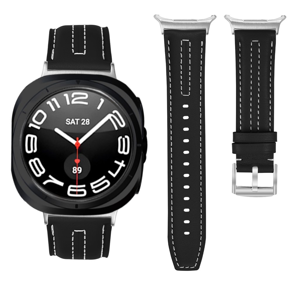Leathe koženkový řemínek na Samsung Galaxy Watch Ultra (2025) 47mm - černý