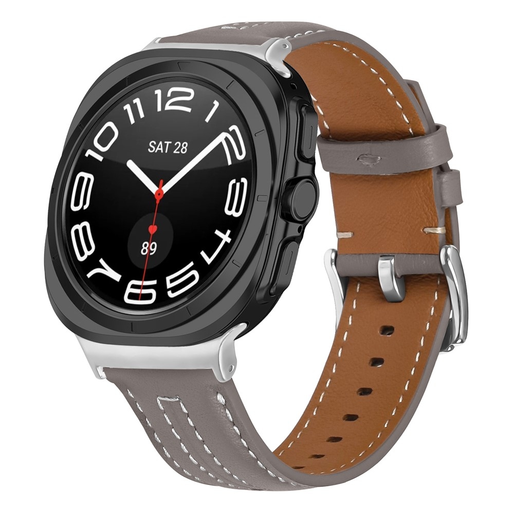 Leathe koženkový řemínek na Samsung Galaxy Watch Ultra (2025) 47mm - tmavěšedý