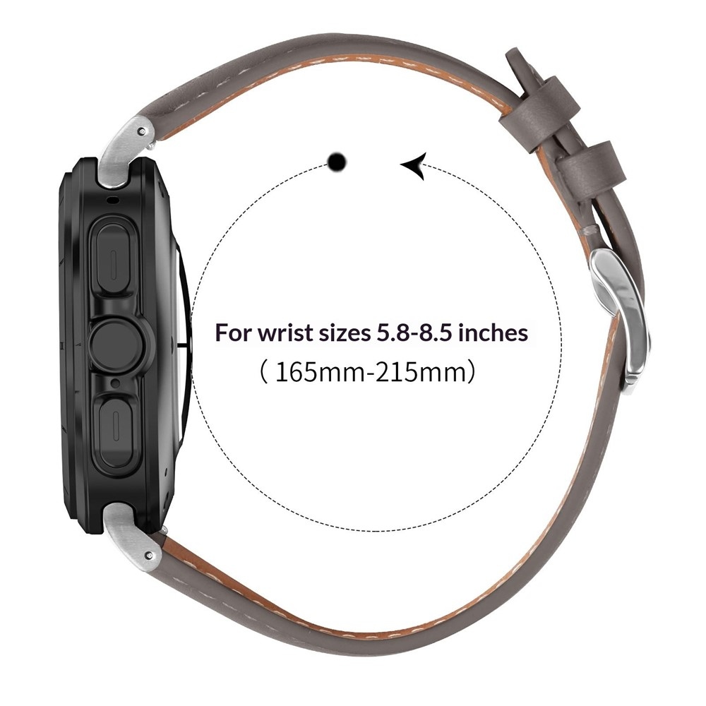 Leathe koženkový řemínek na Samsung Galaxy Watch Ultra (2025) 47mm - tmavěšedý