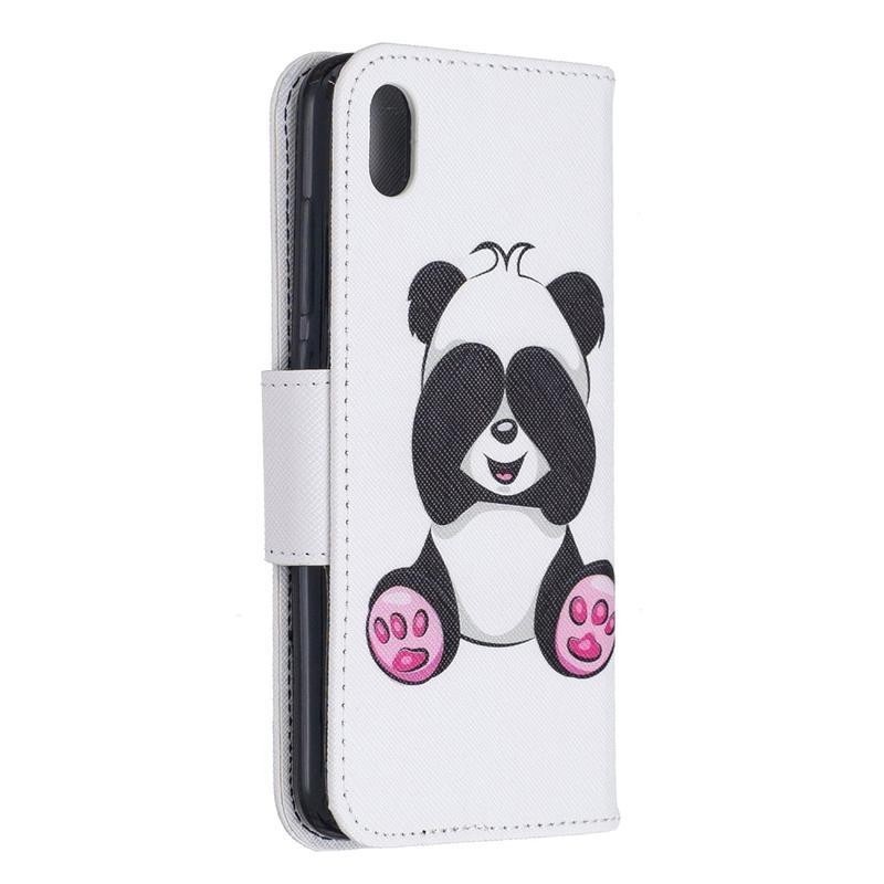 Leather PU kožené peněženkové pouzdro na mobil Xiaomi Redmi 7A - roztomilá panda