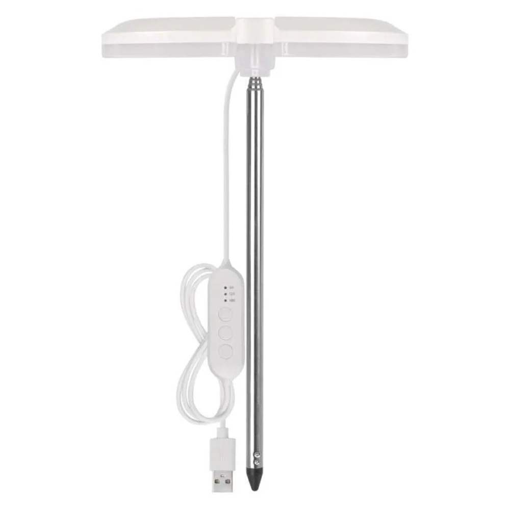 LED GROW pěstební lampa 8 W, časovač, stmívatelná - bílá