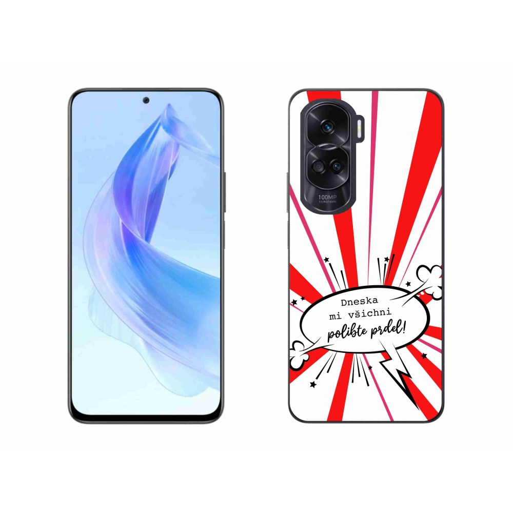 Gelový kryt mmCase na Honor 90 Lite - vtipný text 15 bílé pozadí