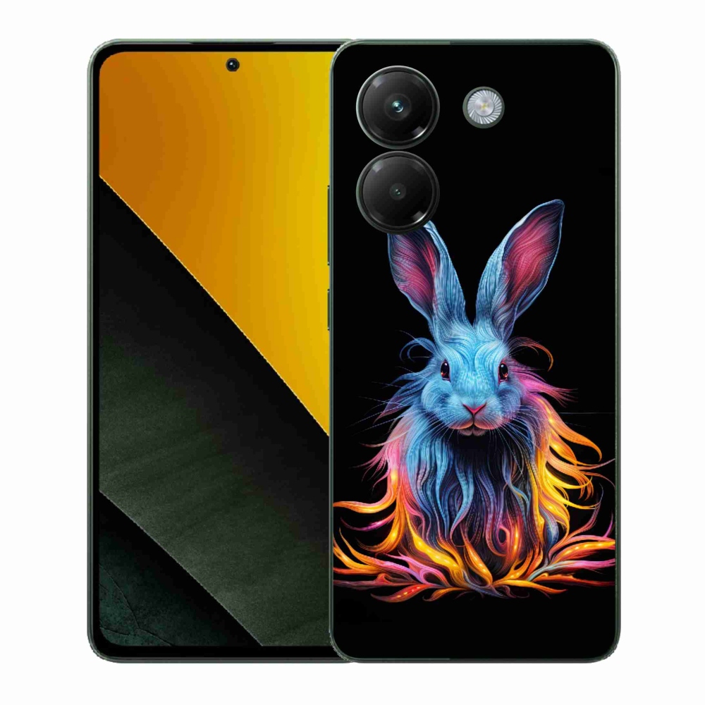 Gelový kryt mmCase na Xiaomi Poco M7 Pro 5G - abstraktní zajíc