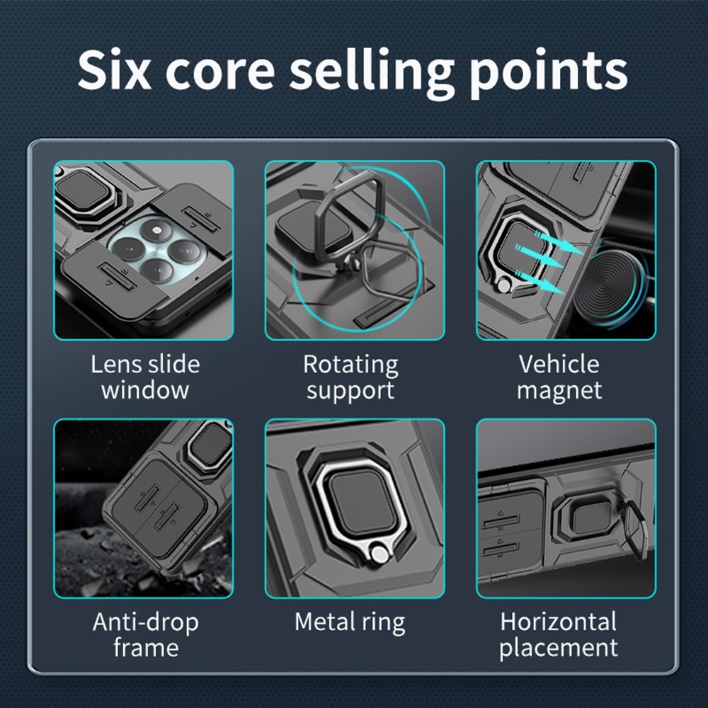 Lens odolný kryt na Xiaomi Redmi Note 15 Pro+ 5G - černý