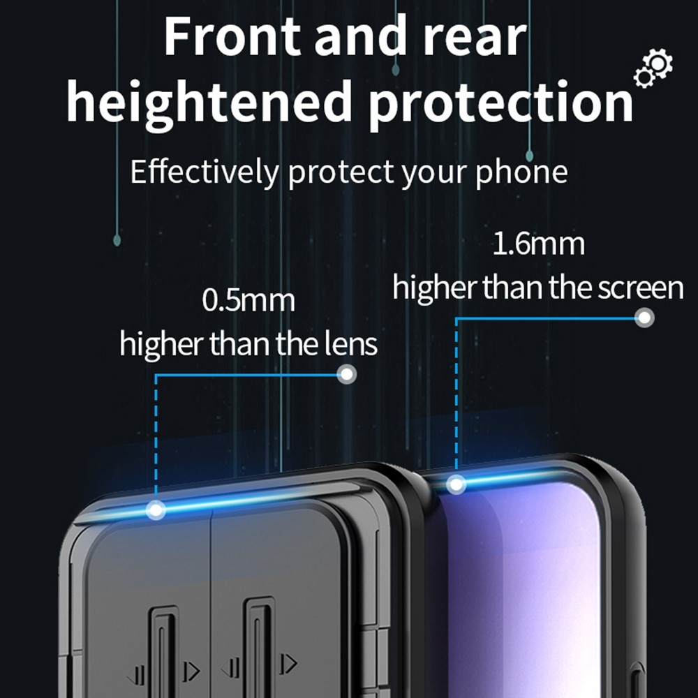 Lens odolný kryt na Xiaomi Redmi Note 15 Pro 5G - černý