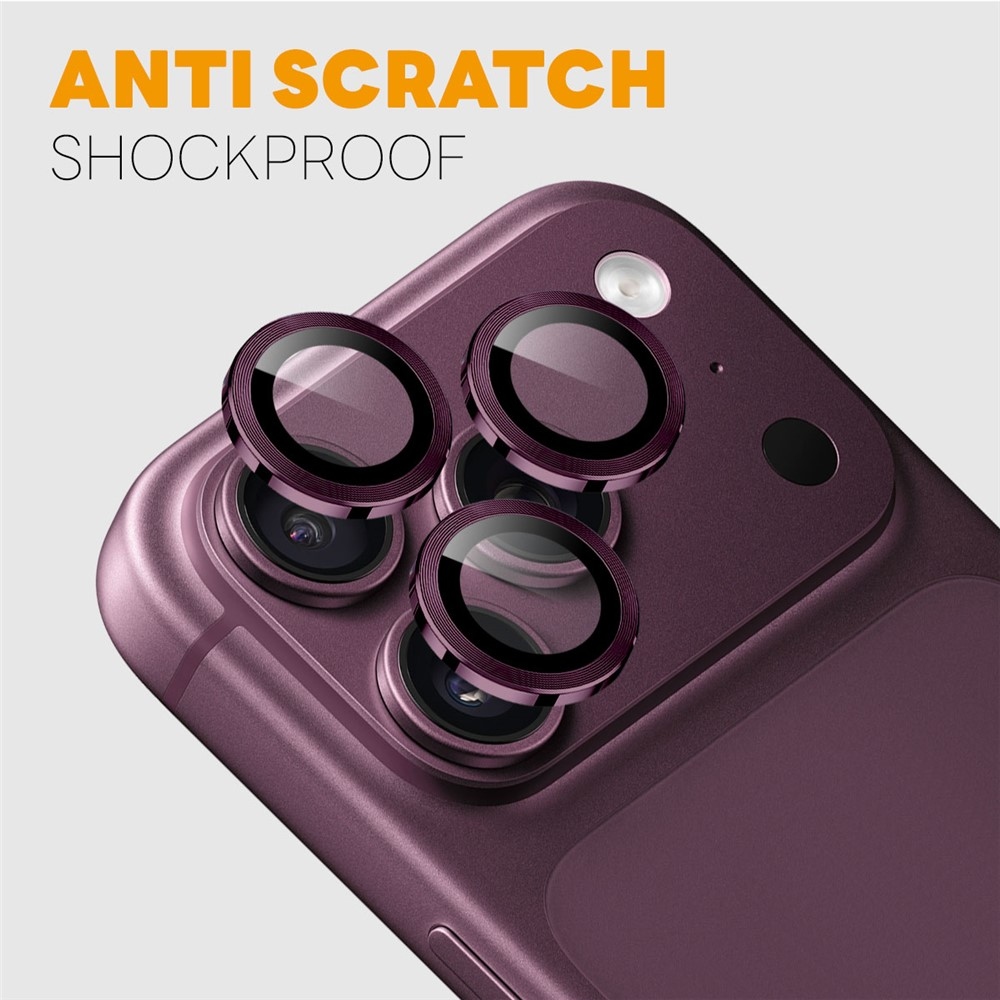 Lens sklo čočky fotoaparátu (samostatná skla) na mobil iPhone 18 Pro Max/18 Pro - fialové