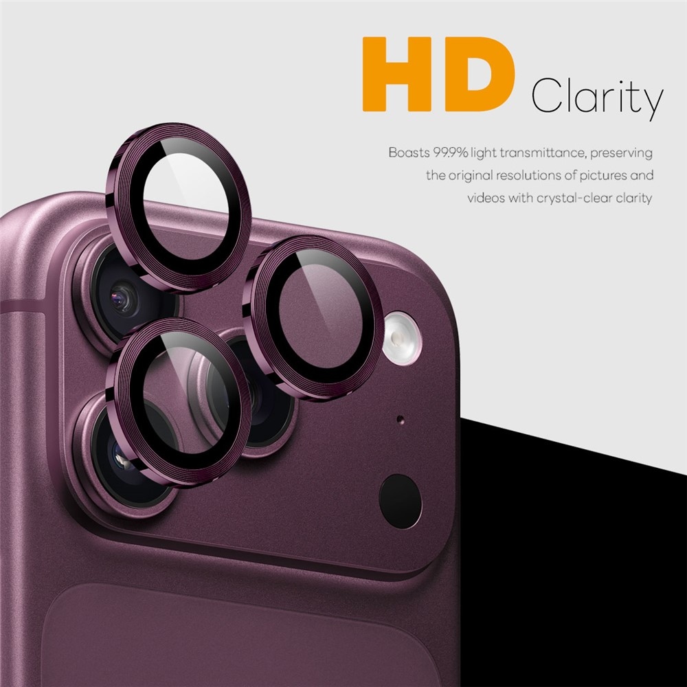 Lens sklo čočky fotoaparátu (samostatná skla) na mobil iPhone 18 Pro Max/18 Pro - fialové