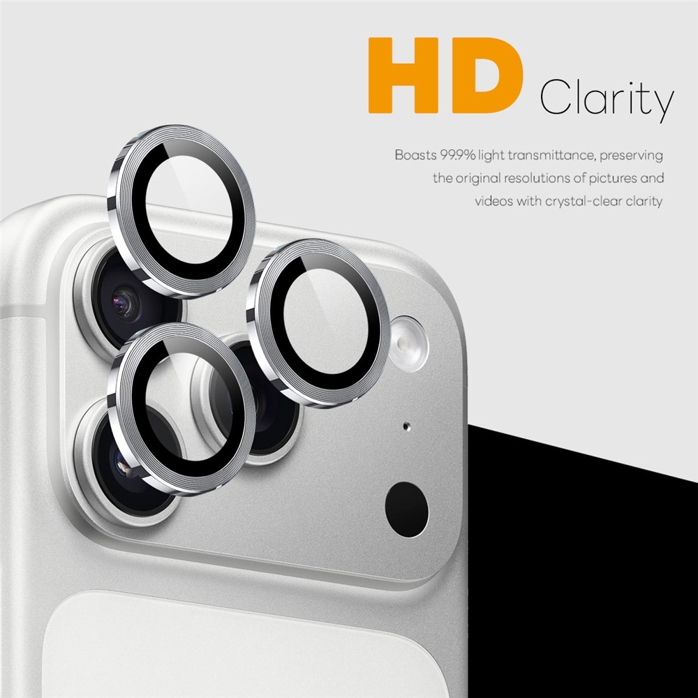 Lens sklo čočky fotoaparátu (samostatná skla) na mobil iPhone 18 Pro Max/18 Pro - stříbrné