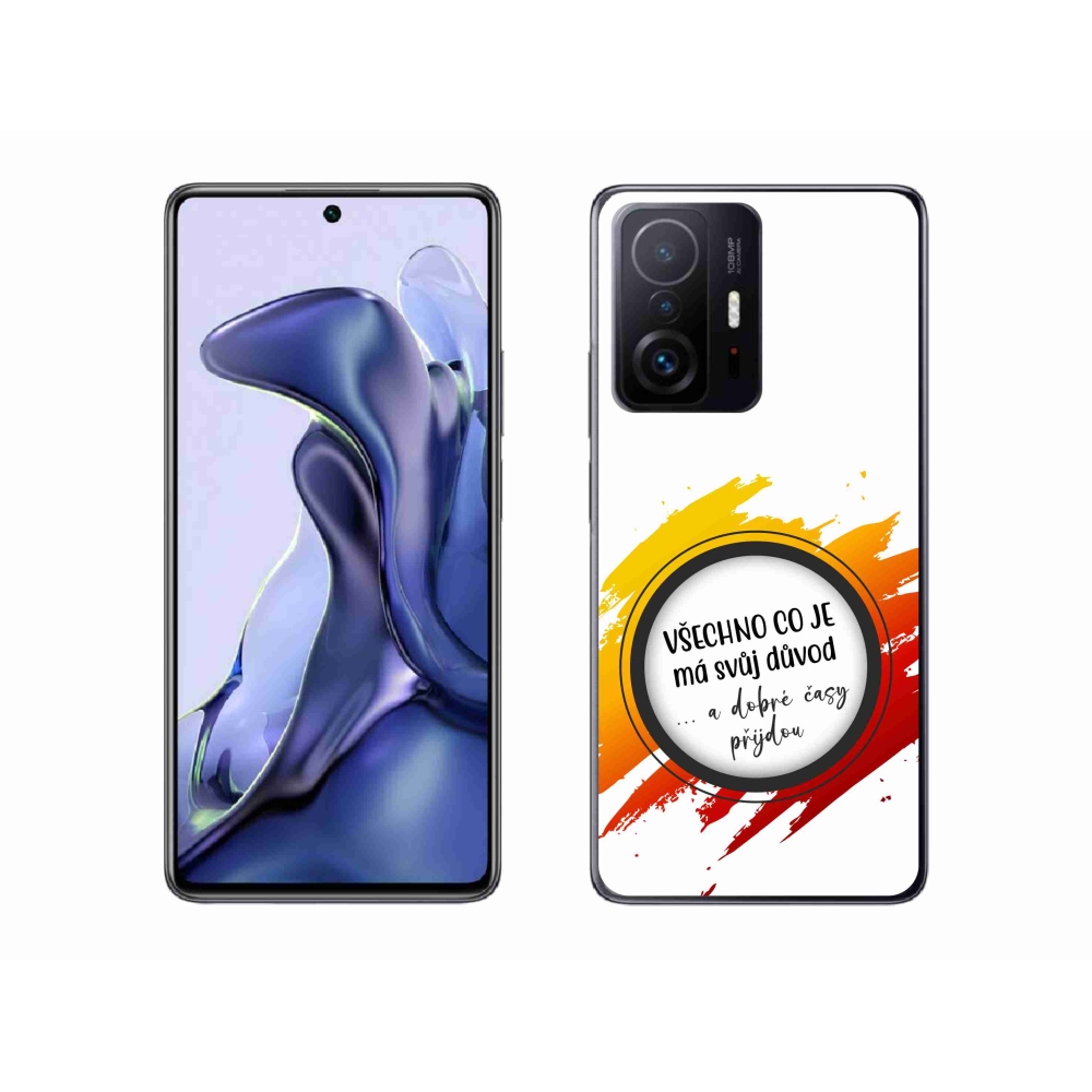 Gelový kryt mmCase na Xiaomi 11T - citát 3 bílé pozadí
